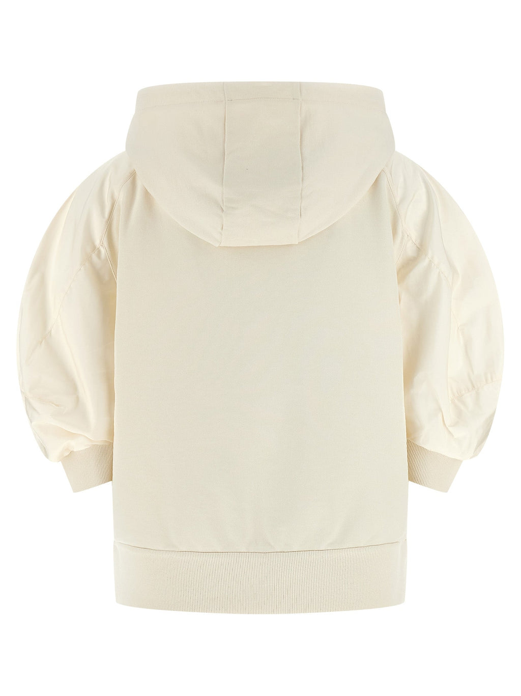 Moncler White Cotton Hoodie