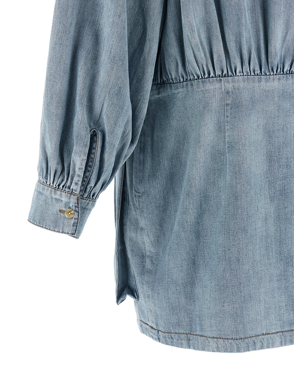 7 For All Mankind Blue Cotton Short Dress