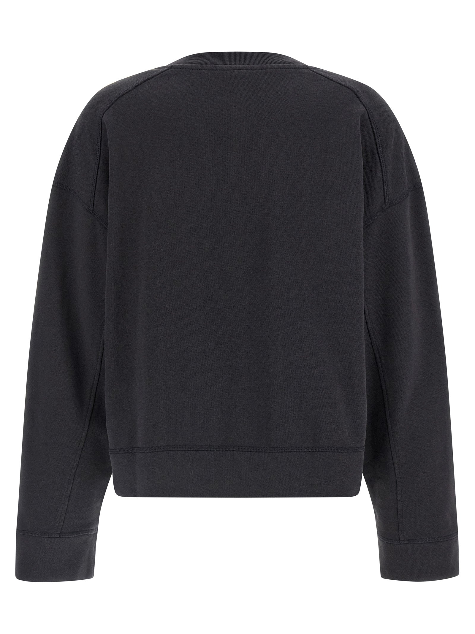 Ganni Black Organic Cotton Sweatshirt