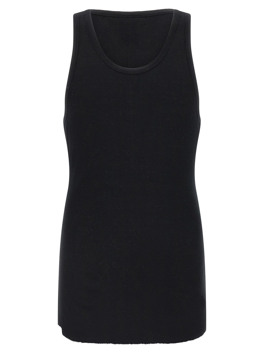 Thom Krom Black Cotton Sleeveles T-Shirt