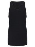Thom Krom Black Cotton Sleeveles T-Shirt