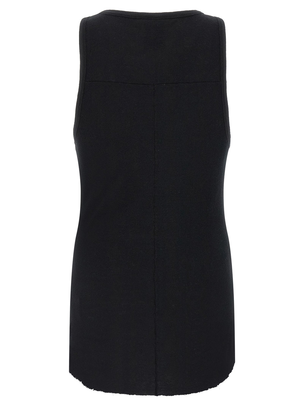 Thom Krom Black Cotton Sleeveles T-Shirt