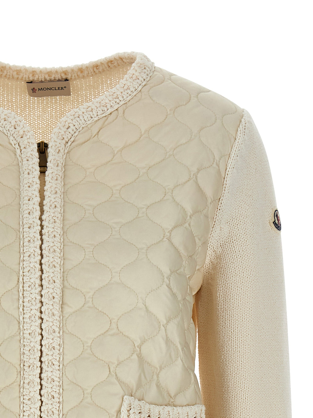Moncler Beige Cotton Cardigan