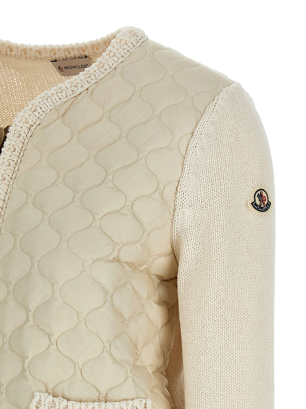 Moncler Beige Cotton Cardigan