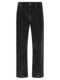 Fendi Gray Cotton Casual Pants