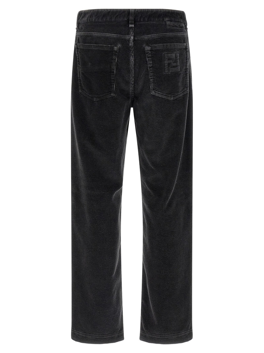 Fendi Gray Cotton Casual Pants