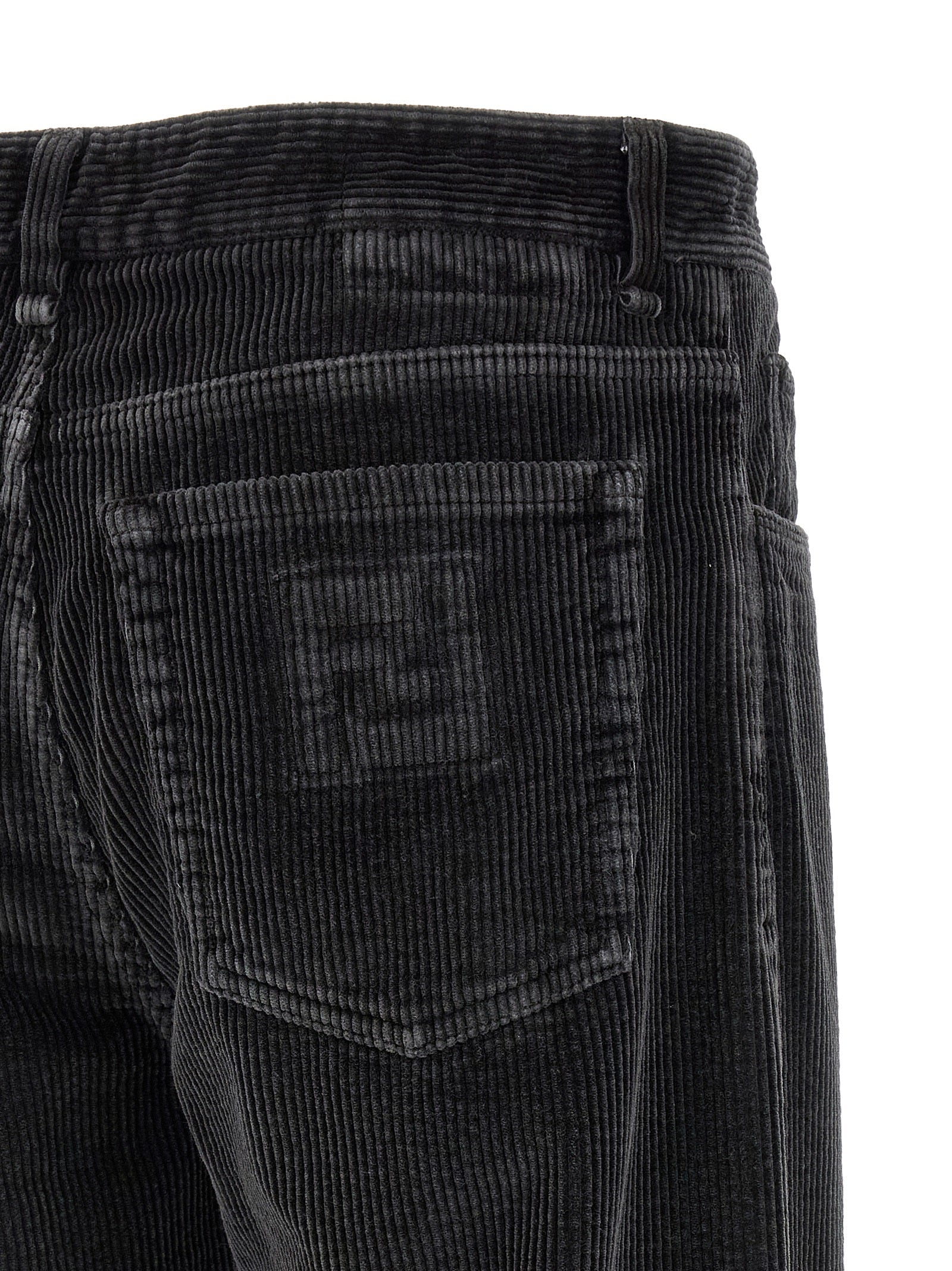 Fendi Gray Cotton Casual Pants