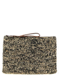 Ibeliv Bicolor Raffia Clutch Bag