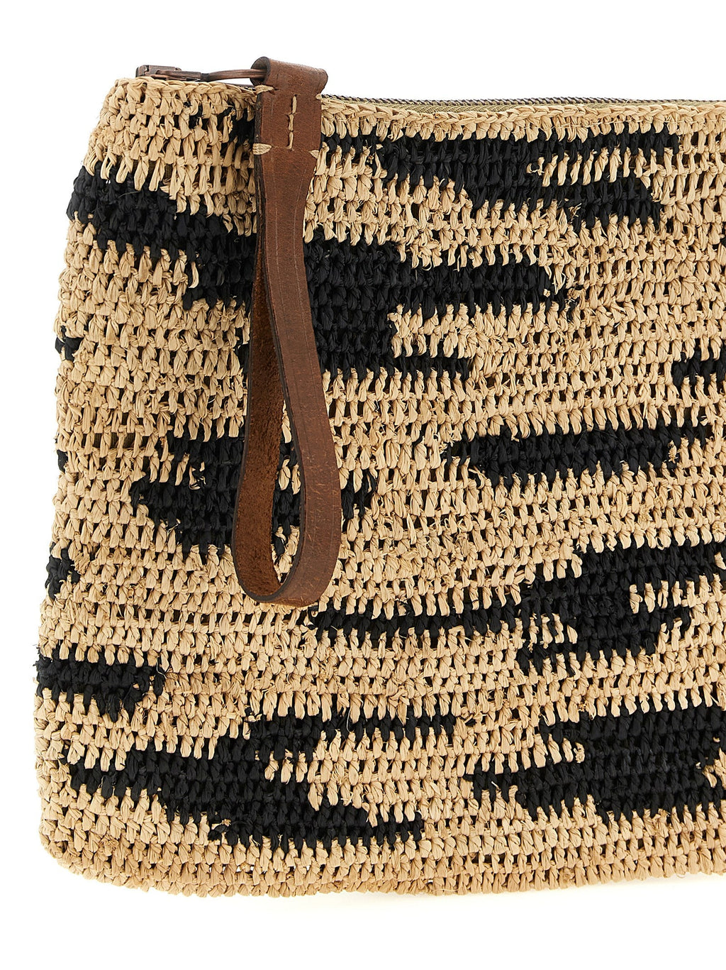 Ibeliv Multicolor Raffia Clutch Bag