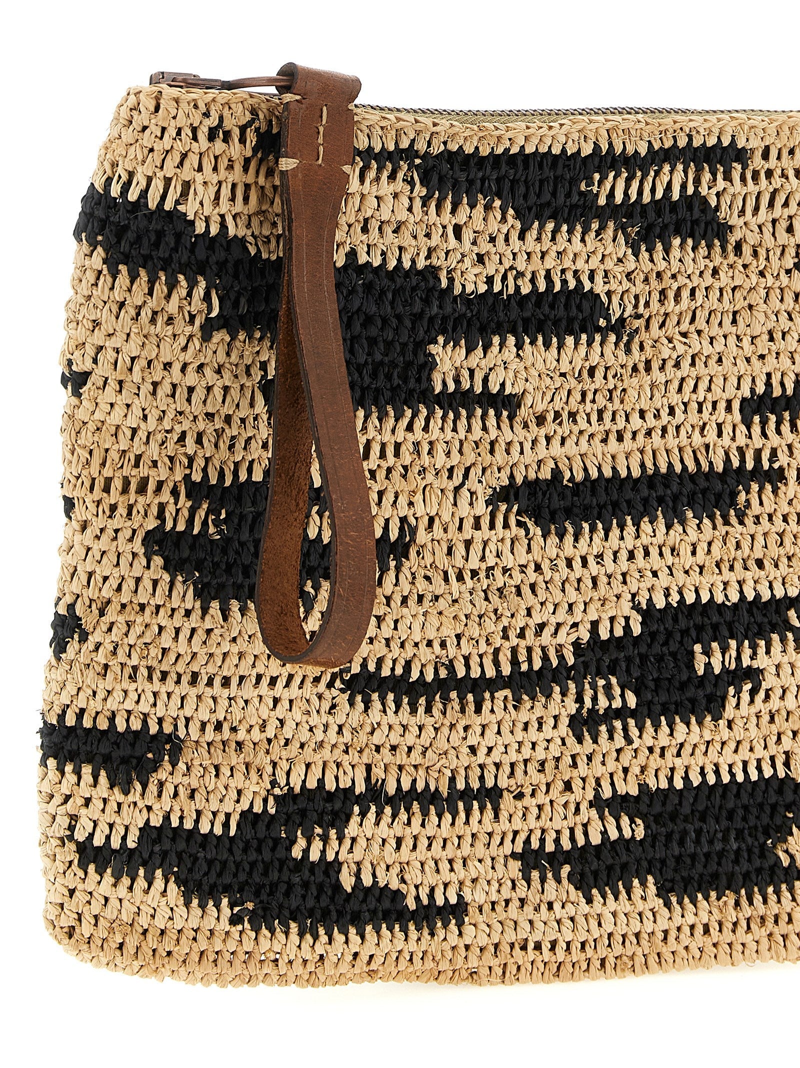 Ibeliv Multicolor Raffia Clutch Bag
