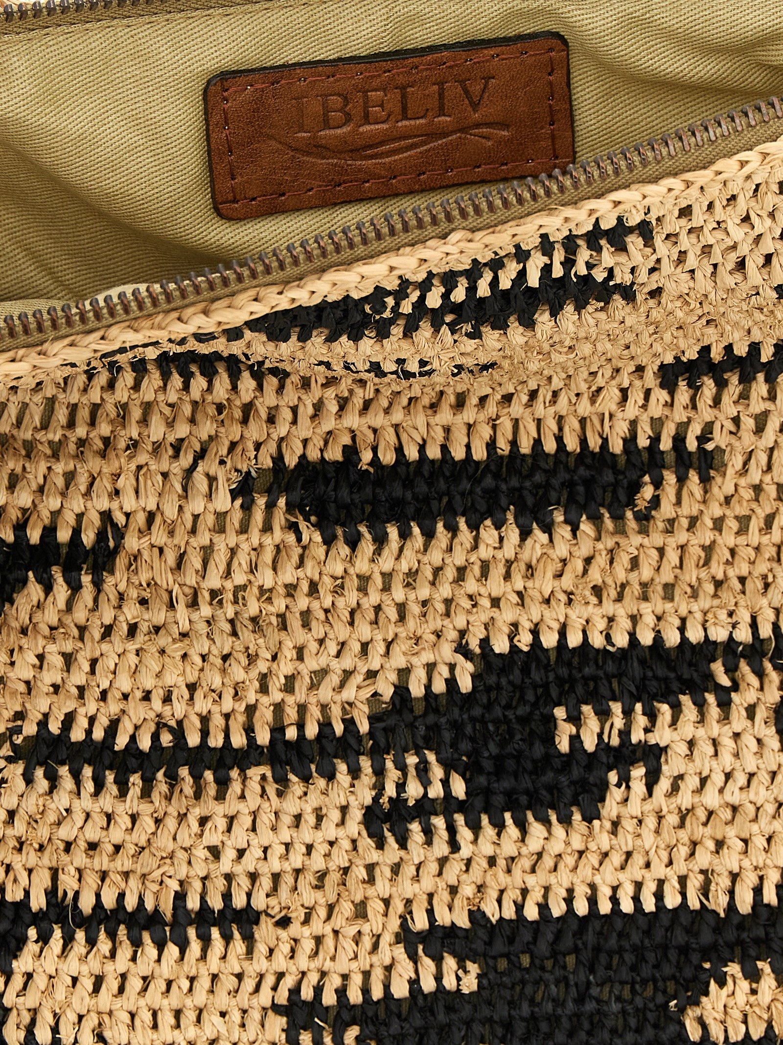 Ibeliv Multicolor Raffia Clutch Bag