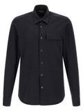 Kiton Blue Cotton Blouse