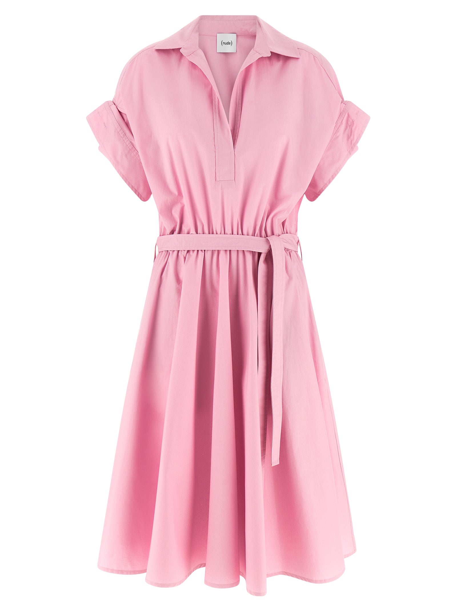 NUDE Multicolor Cotton Midi Dress