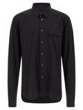 Kiton Black Cotton Blouse