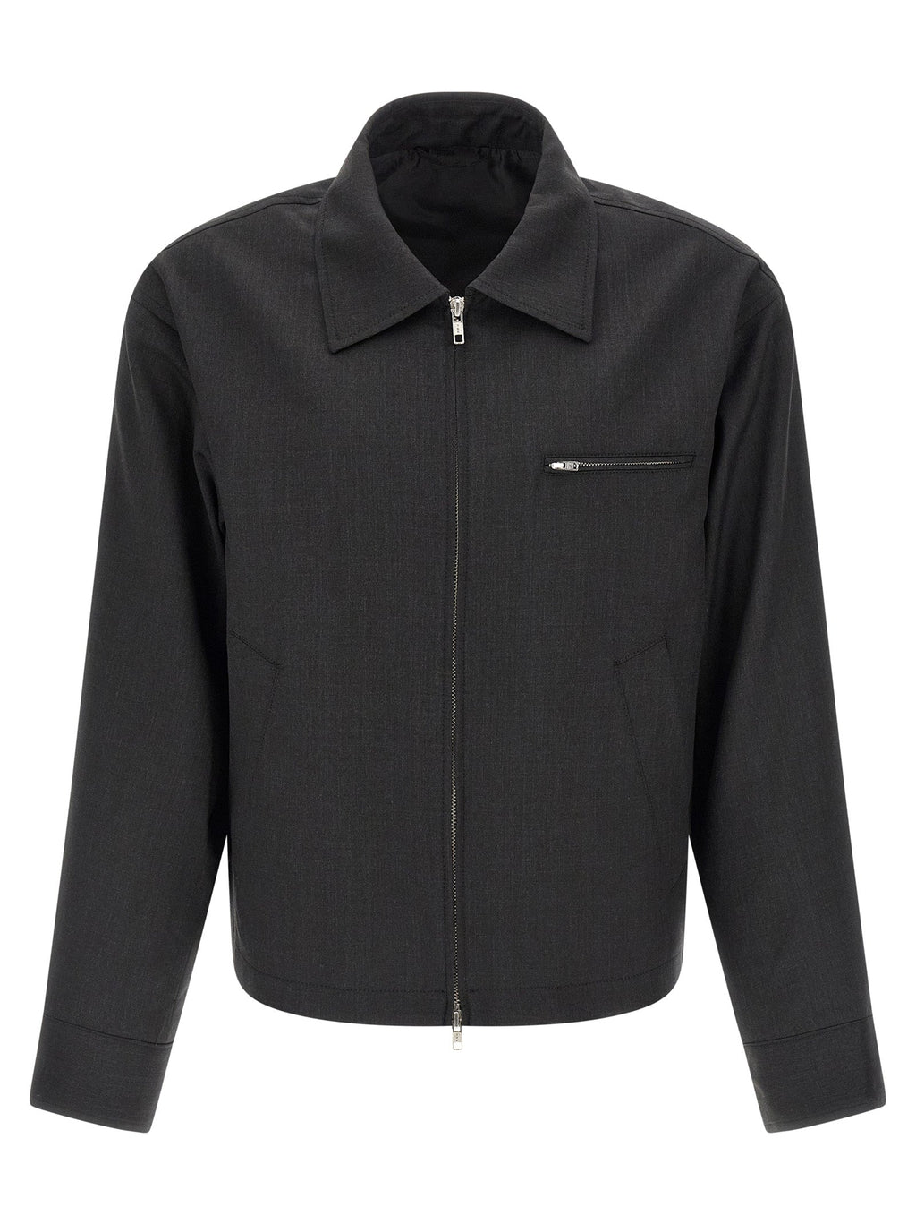 MFPEN Gray Wool Full-Length Jacket