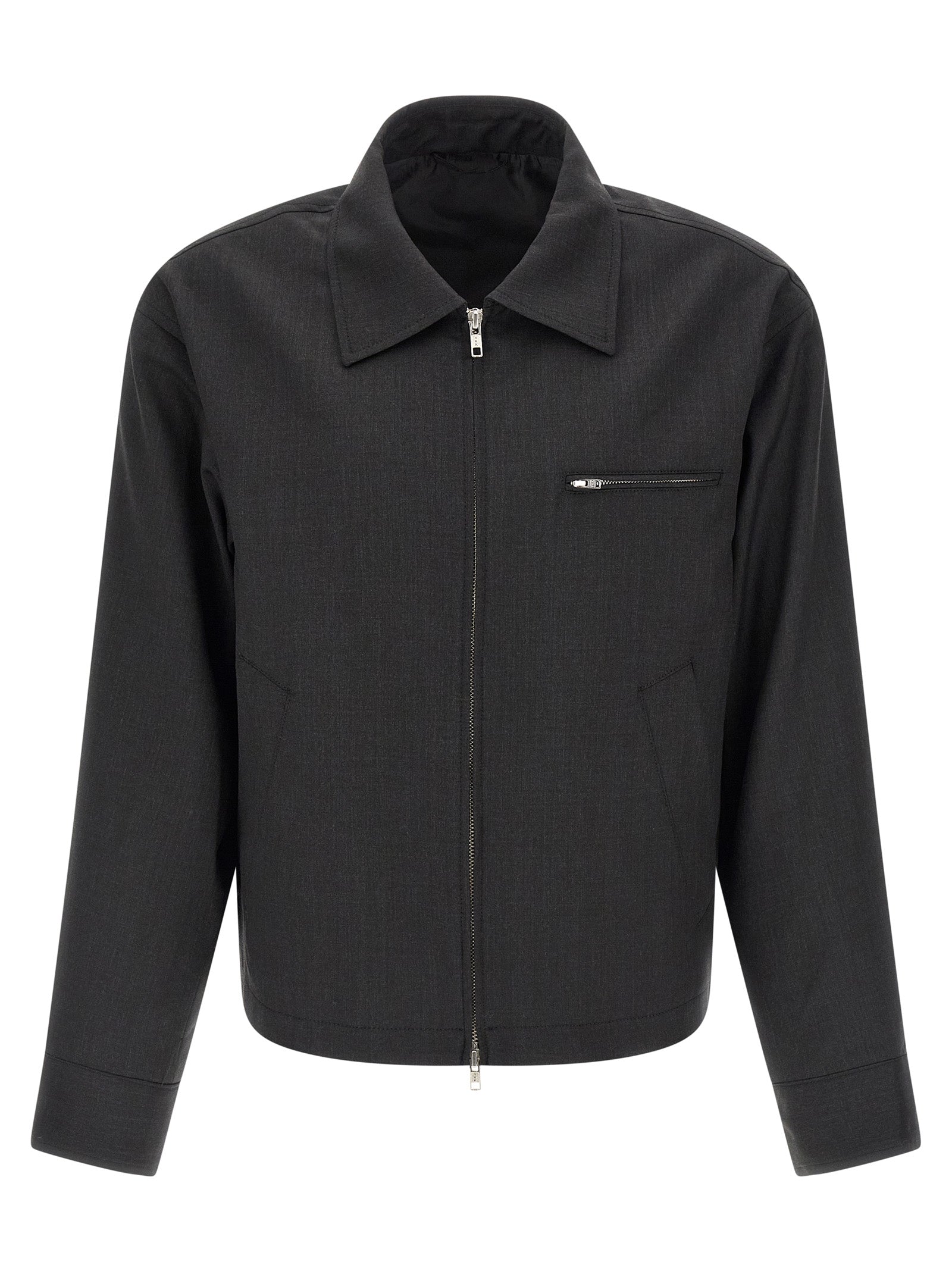 MFPEN Gray Wool Full-Length Jacket