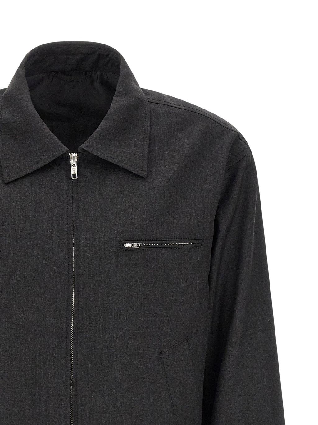 MFPEN Gray Wool Full-Length Jacket
