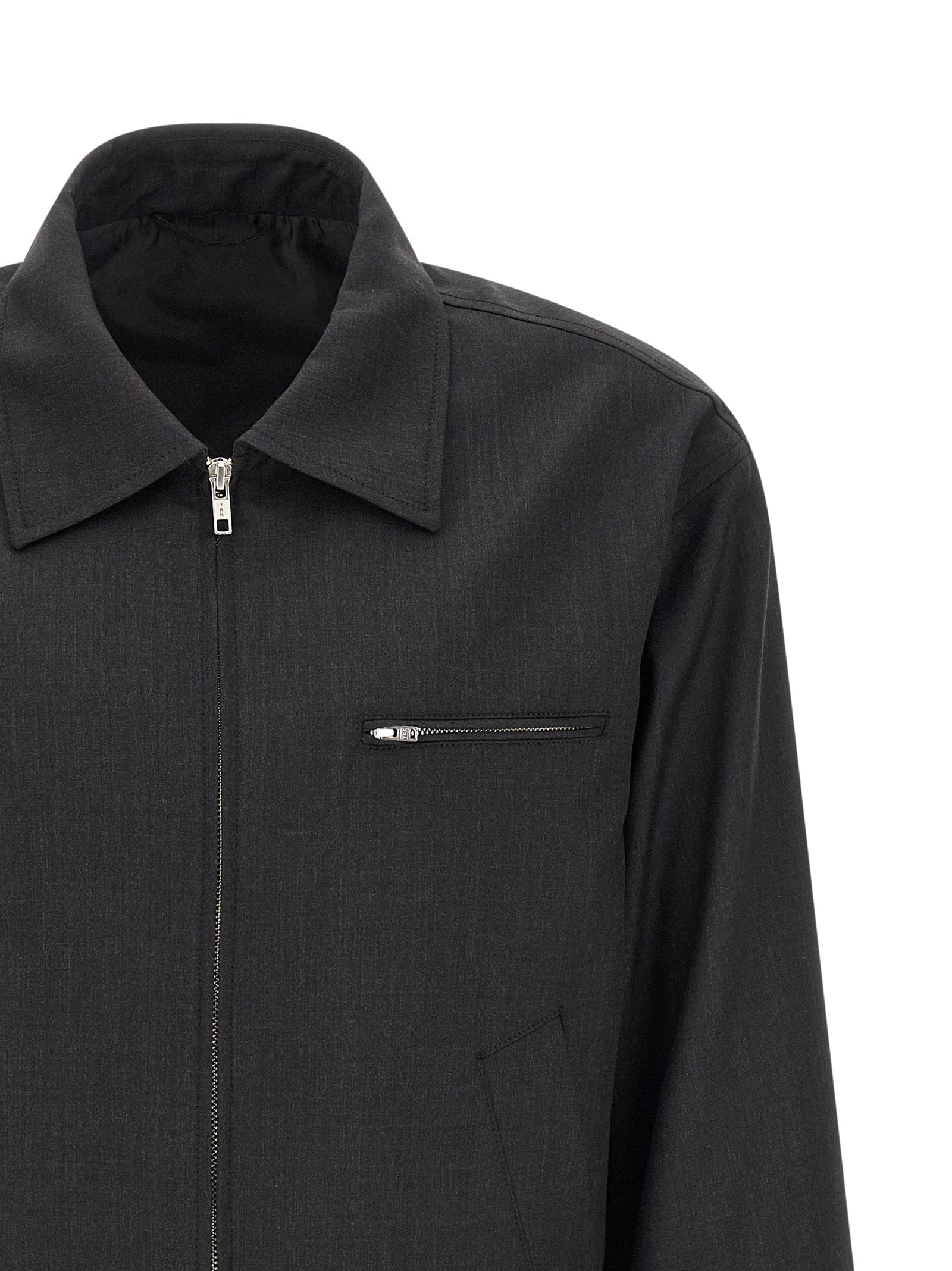 MFPEN Gray Wool Full-Length Jacket