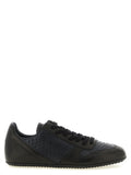 Rick Owens Black Lamb Leather Low Top Sneakers