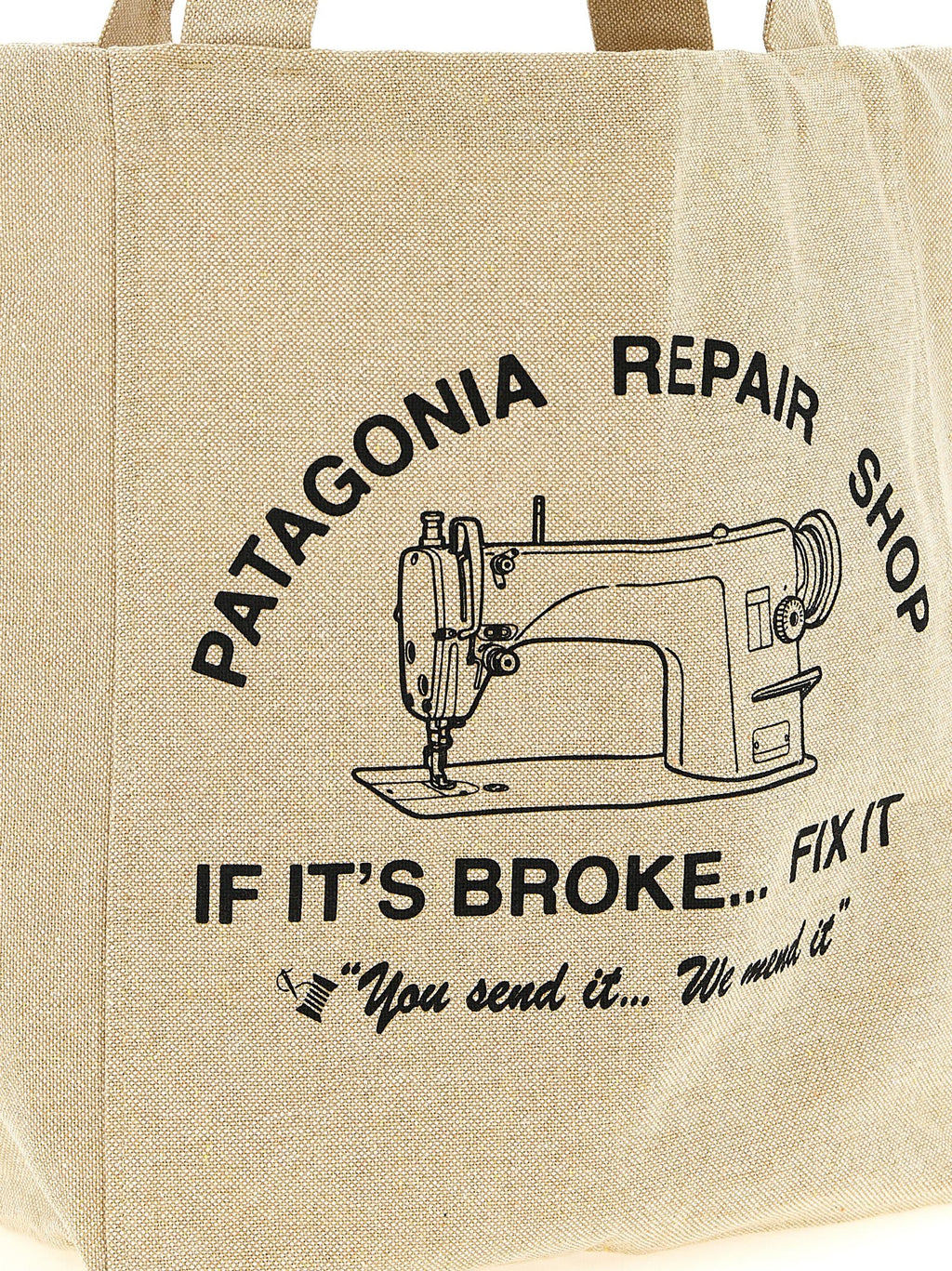 PATAGONIA Beige Cotton Tote Bag
