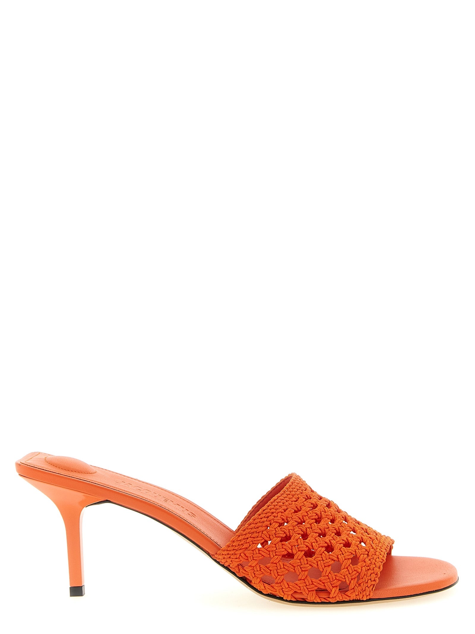 Jacquemus Orange Polyester Platform Sandals