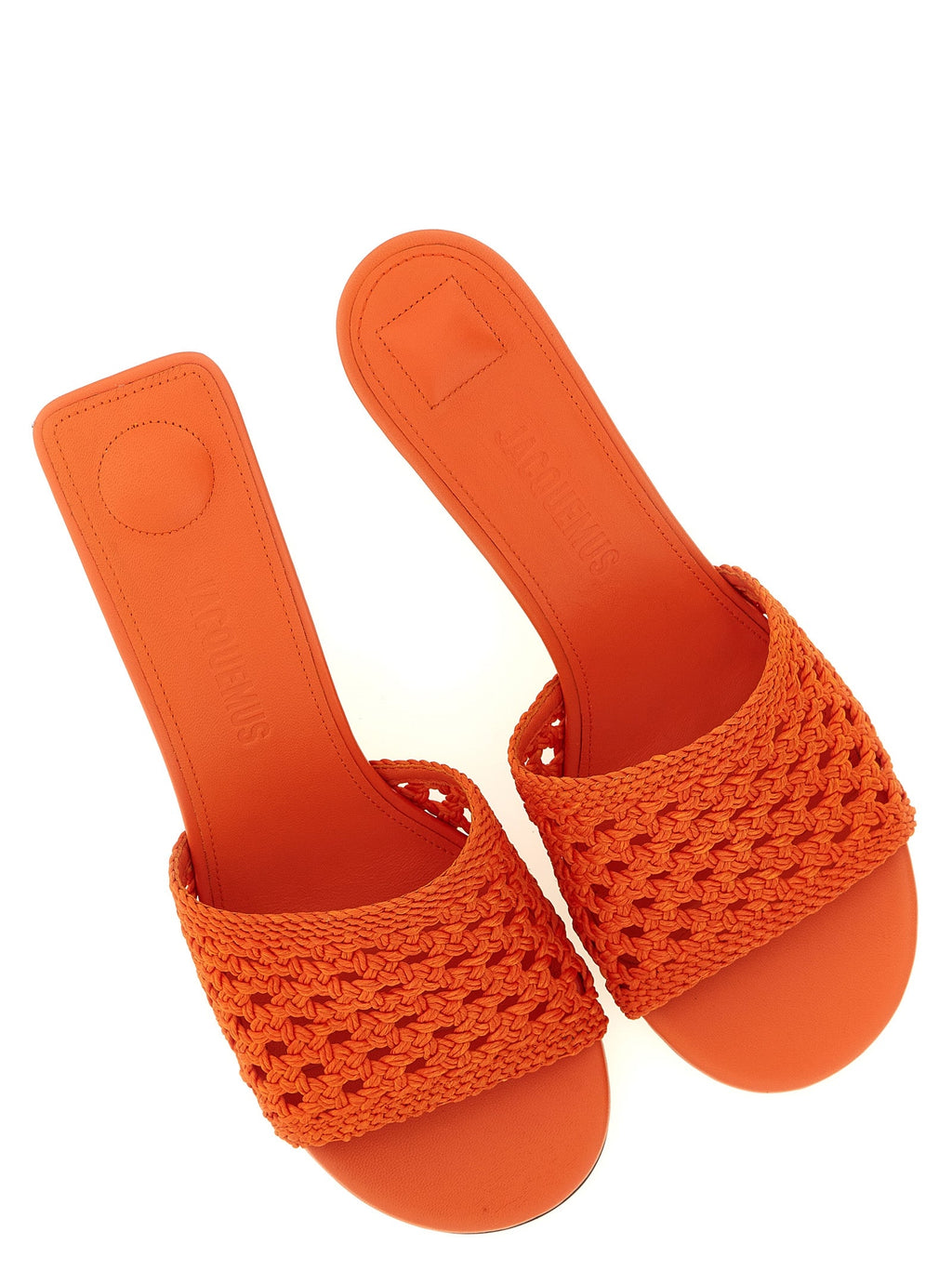 Jacquemus Orange Polyester Platform Sandals