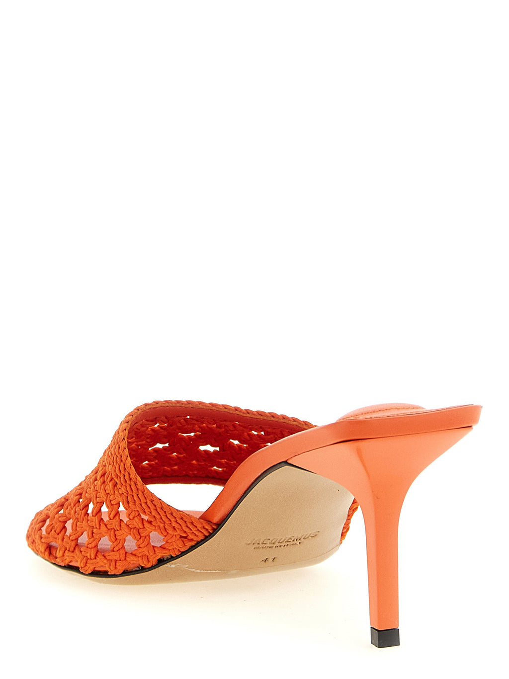 Jacquemus Orange Polyester Platform Sandals
