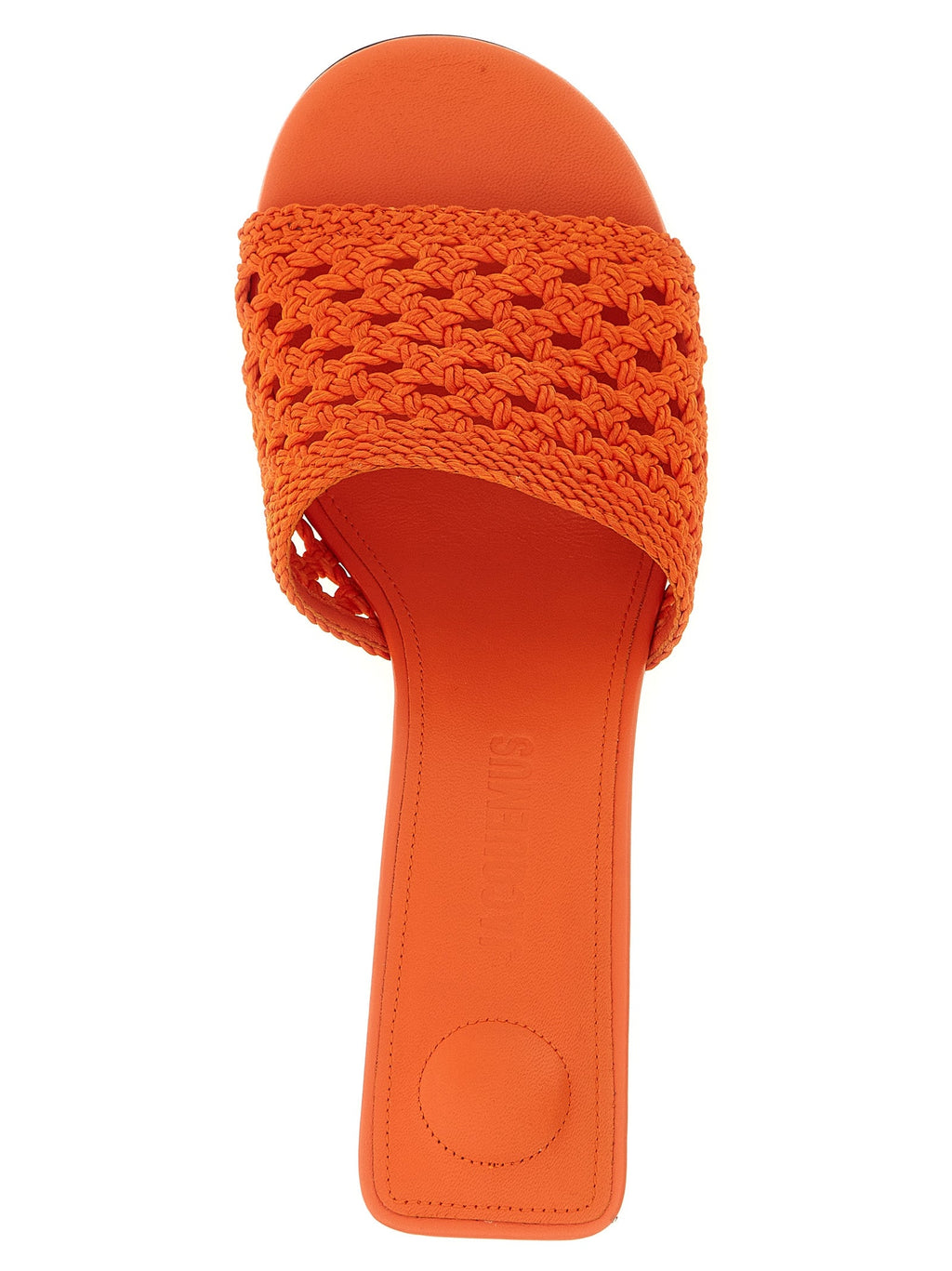Jacquemus Orange Polyester Platform Sandals