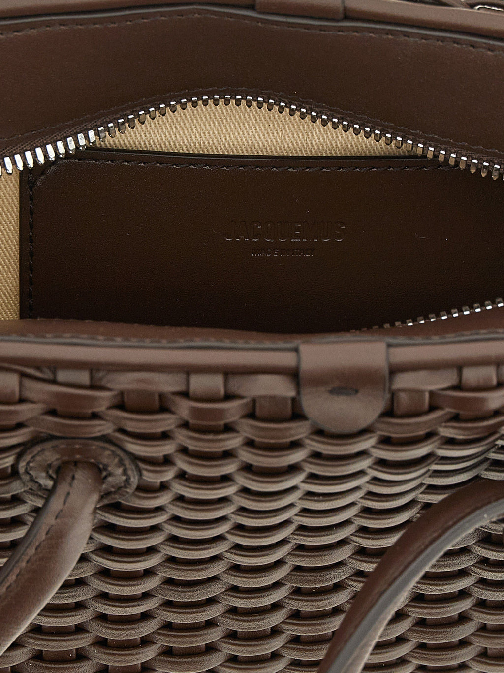 Jacquemus Brown Cotton Handbag
