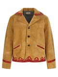 BODE Beige Cowhide Leather Jacket