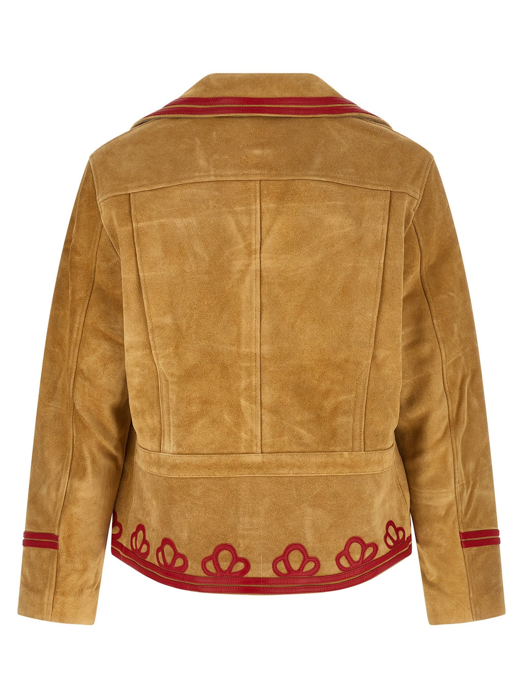 BODE Beige Cowhide Leather Jacket