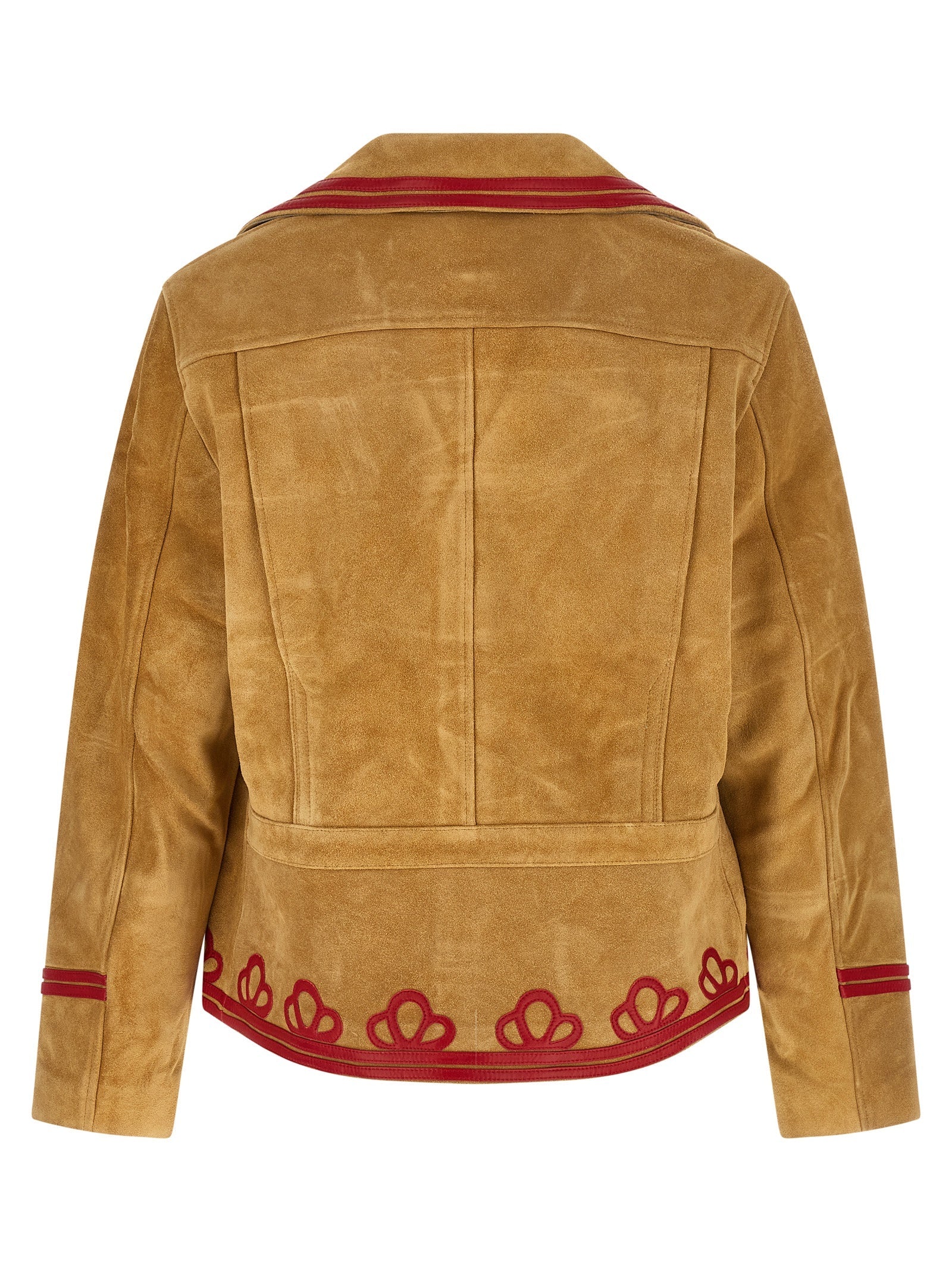 BODE Beige Cowhide Leather Jacket