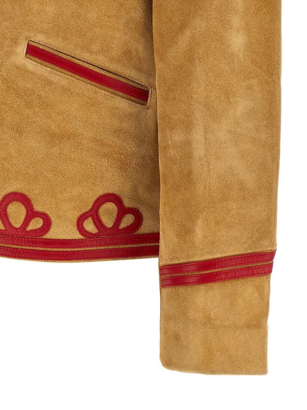 BODE Beige Cowhide Leather Jacket