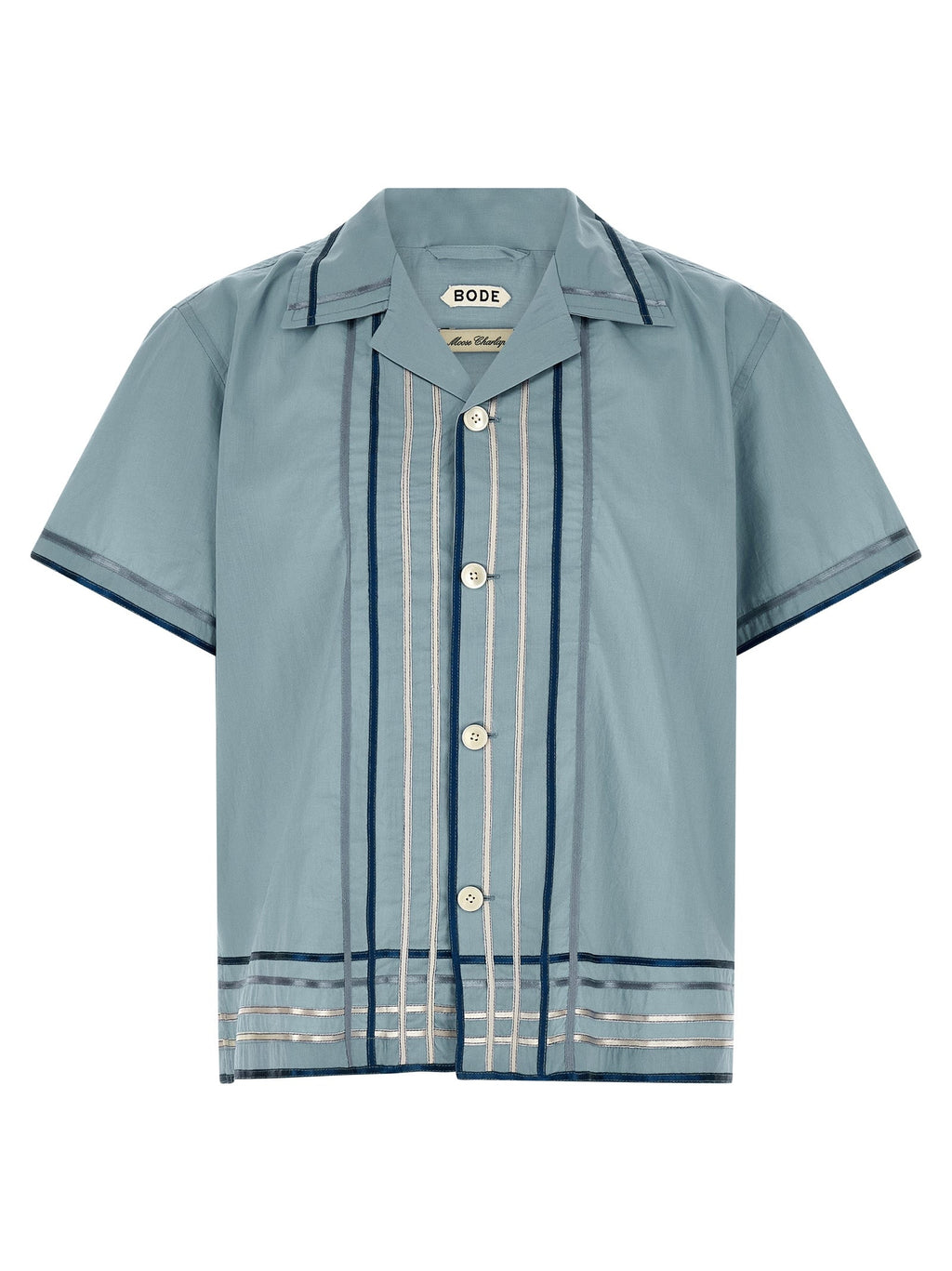 BODE Blue Cotton Blouse