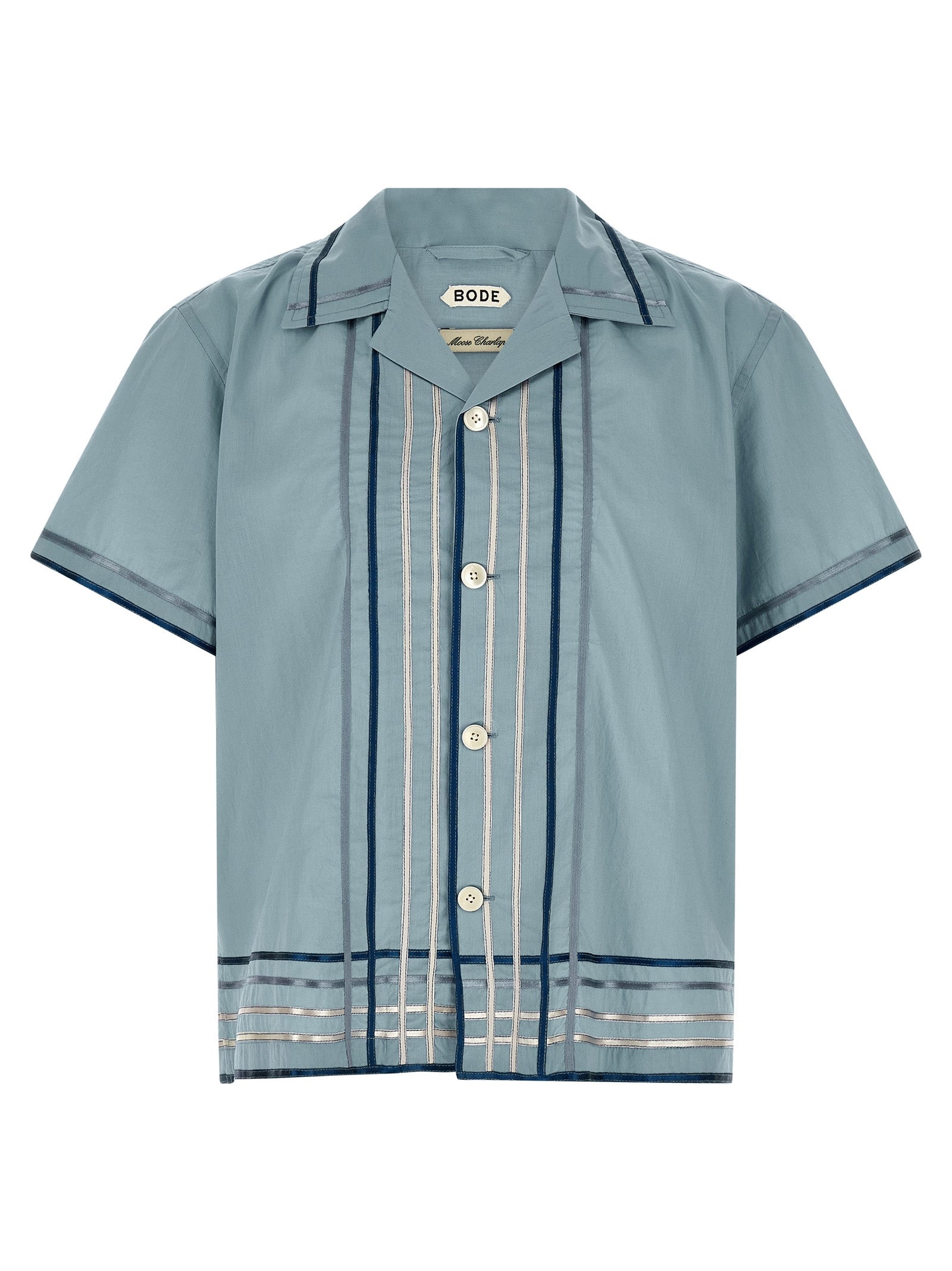 BODE Blue Cotton Blouse