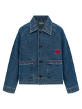 BODE Blue Cotton Denim Jacket