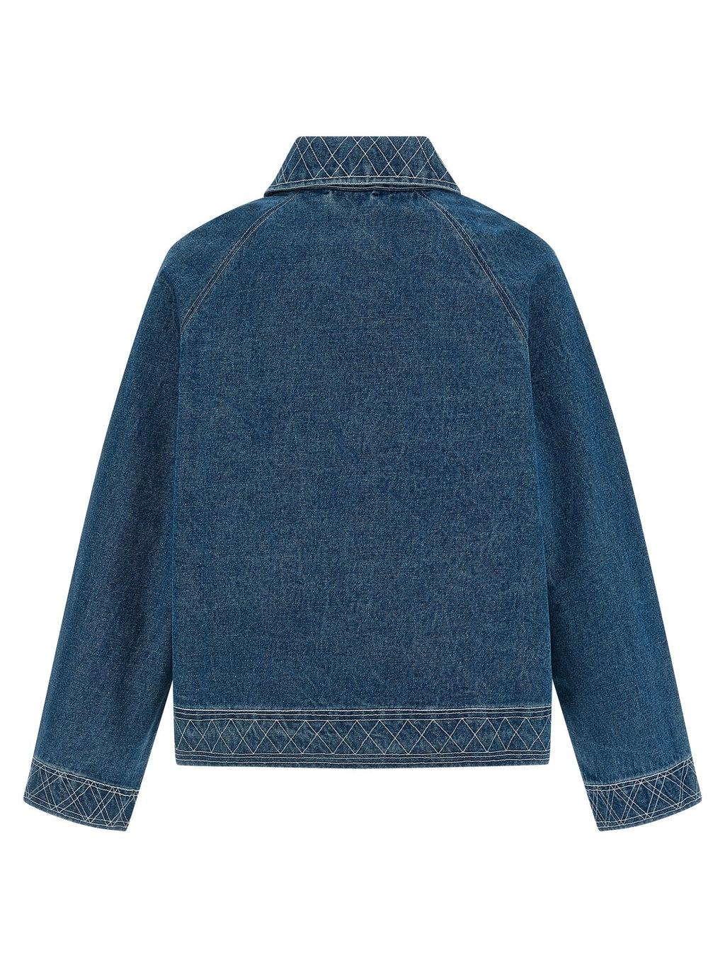 BODE Blue Cotton Denim Jacket