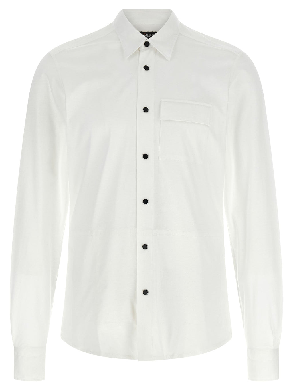 Kiton White Cotton Blouse