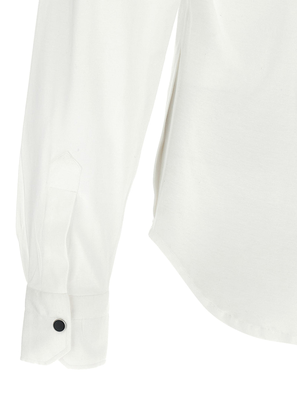 Kiton White Cotton Blouse