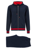Kiton Blue Cotton Sweatsuit