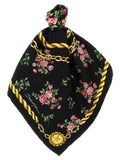 Dolce & Gabbana Black Silk Scarf