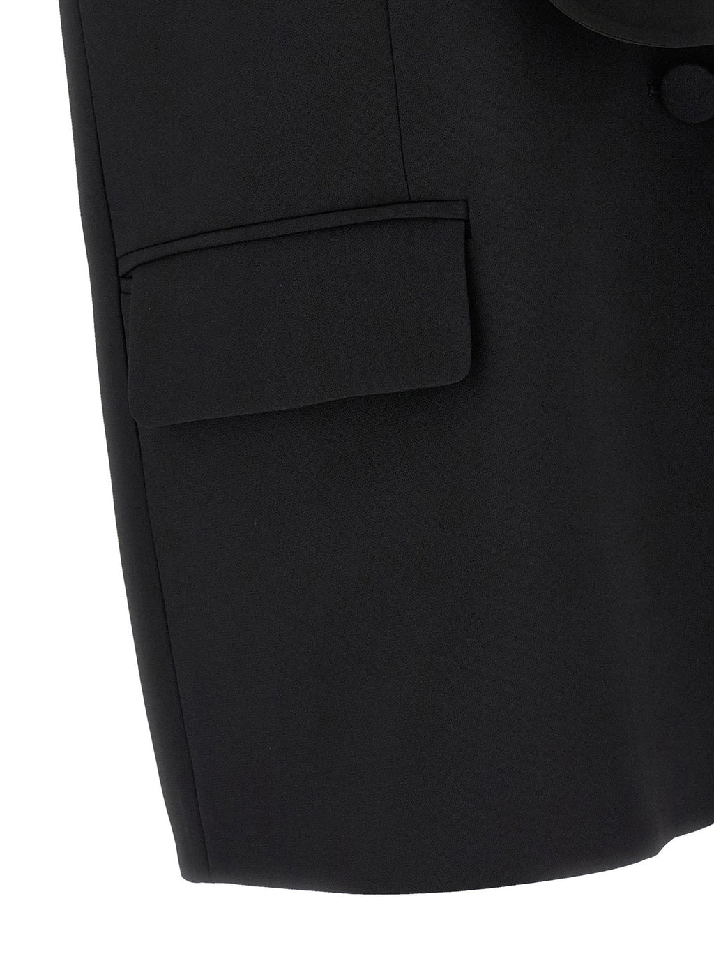 DI.LA3 PARI' Black Viscose Sleeveless Jacket