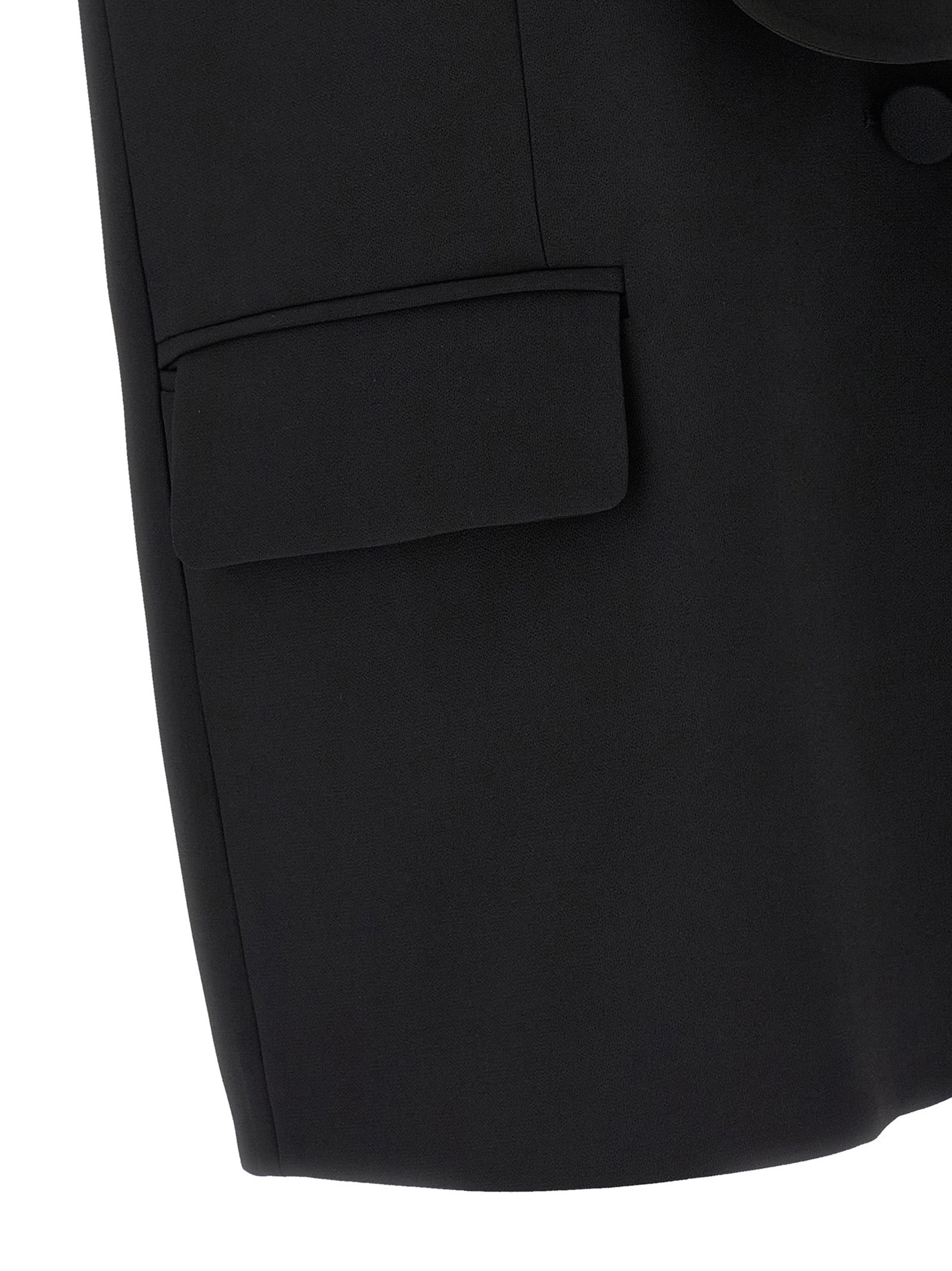 DI.LA3 PARI' Black Viscose Sleeveless Jacket