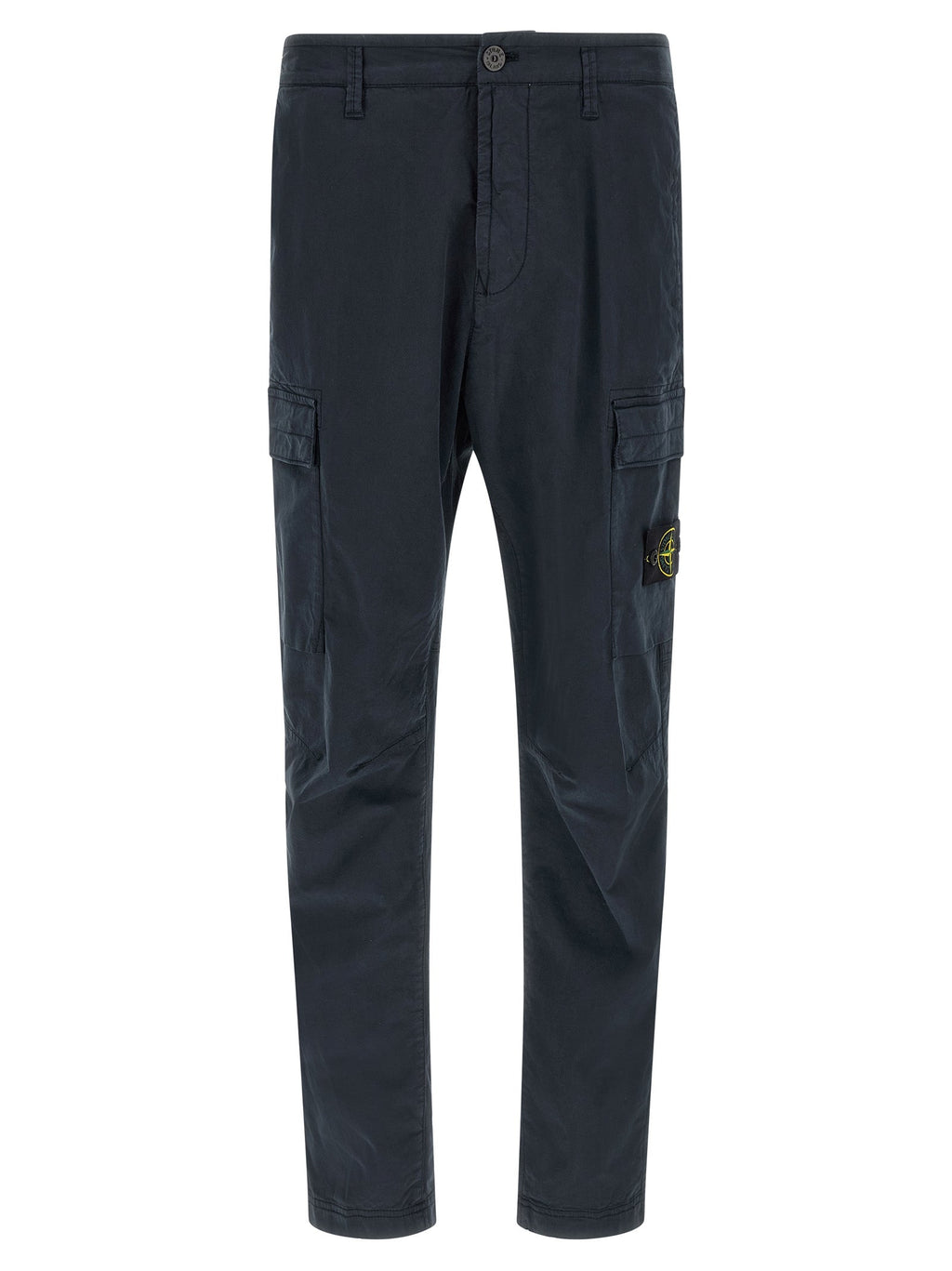 Stone Island Blue Cotton Cargo Pants