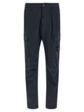 Stone Island Blue Cotton Cargo Pants