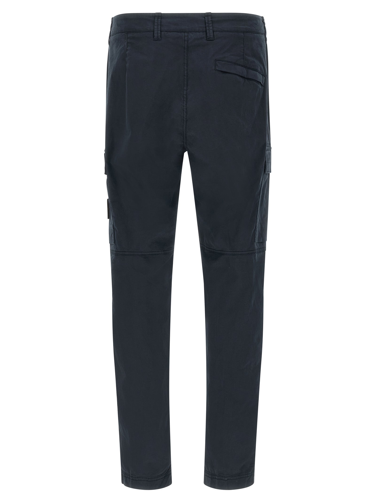Stone Island Blue Cotton Cargo Pants