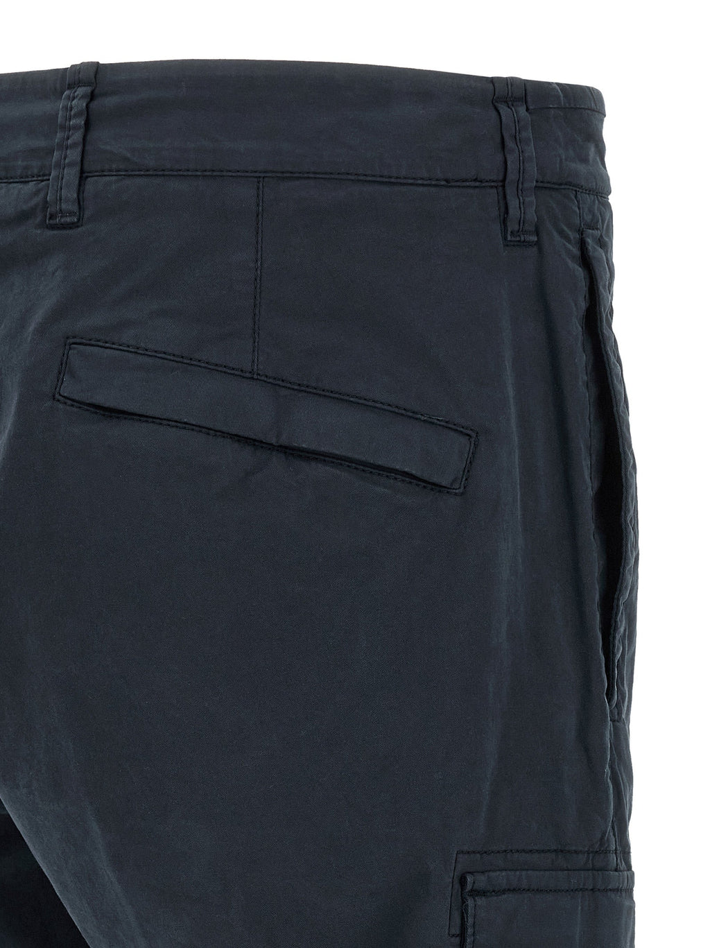 Stone Island Blue Cotton Cargo Pants