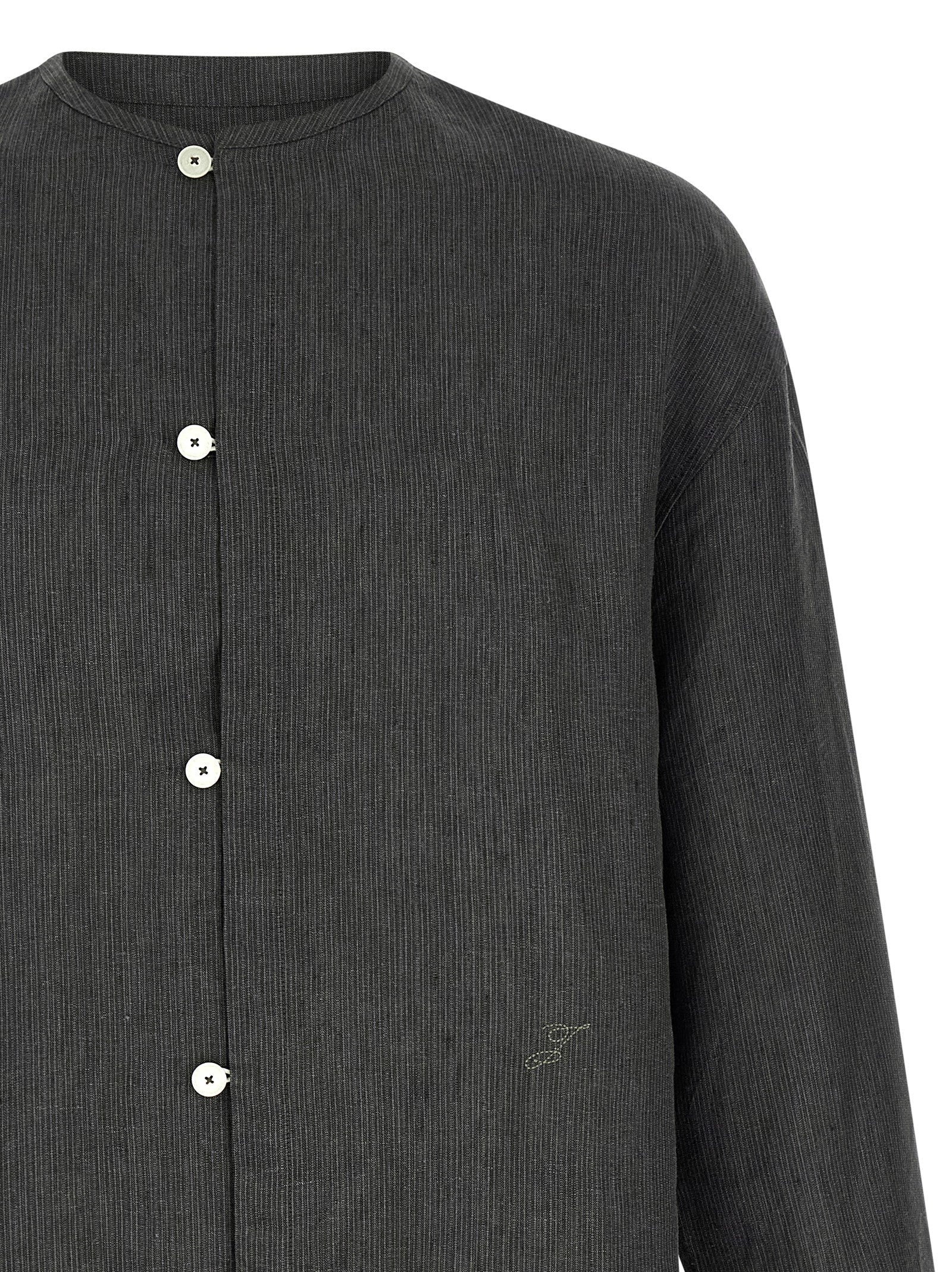 Jacquemus Gray Linen Blouse