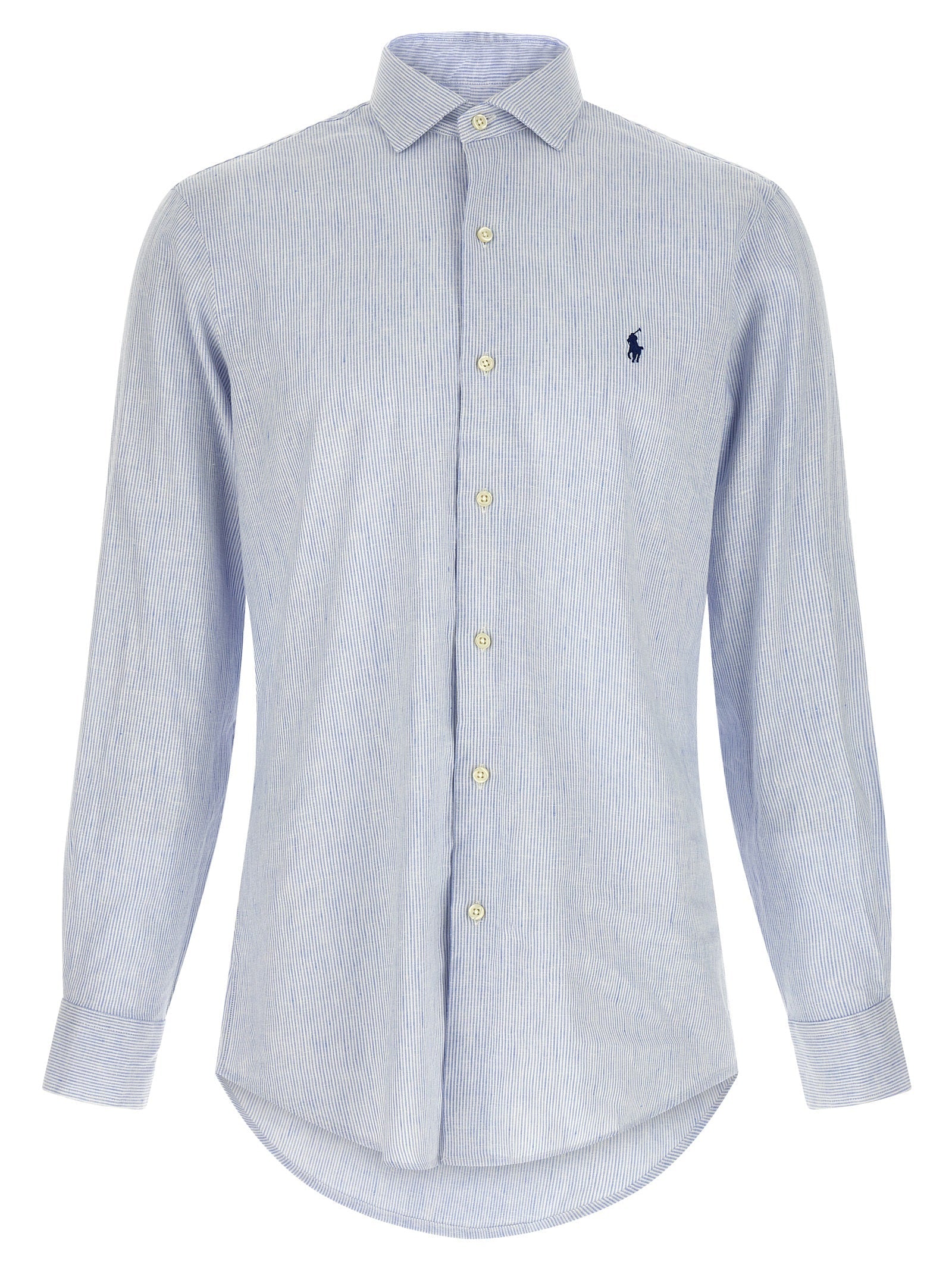 Polo Ralph Lauren Blue Linen Blouse