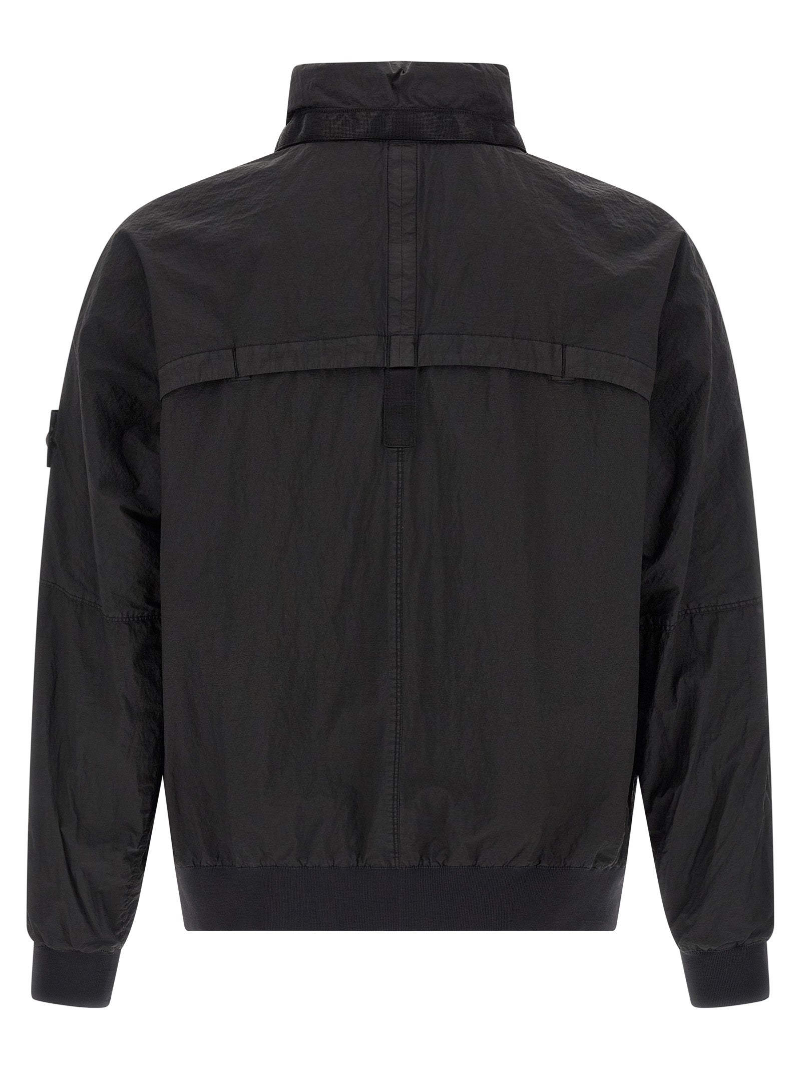 Stone Island Black Polyamide Bomber Stone Island